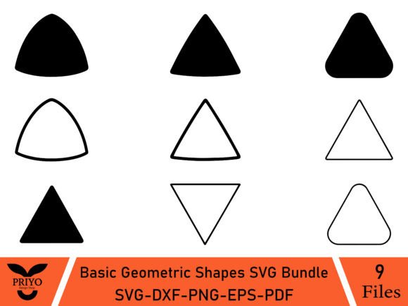 Basic Geometric Shapes SVG Bundle