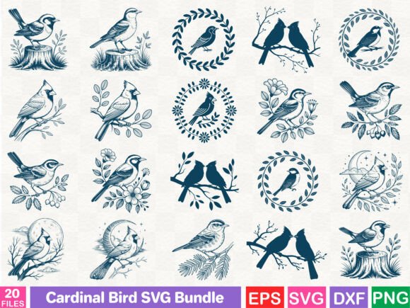 Cardinal Bird SVG Bundle Review