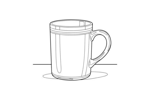 Coffee Mug Outline