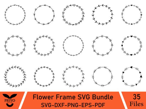 Flower Frame SVG Bundle Review