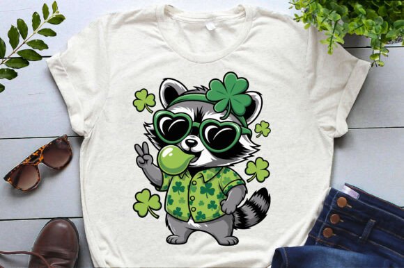 Funny Raccoon St Patrick’s Day Png Svg