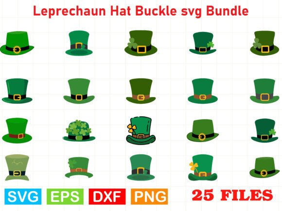 Leprechaun Hat Buckle Svg Bundle