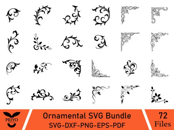 Ornamental SVG Bundle, Elegant Ornament