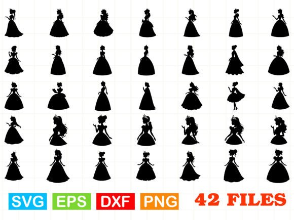 Princess Silhouette SVG Bundle