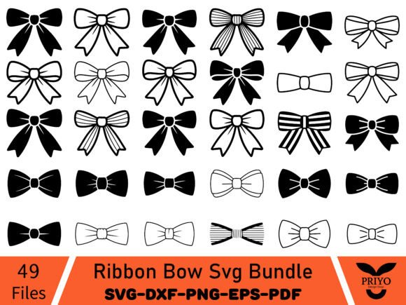 Ribbon Bow SVG Bundle