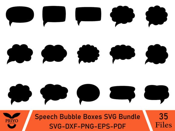Speech Bubble Boxes SVG Bundle