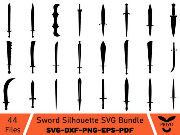 Sword Silhouette SVG Bundle Review