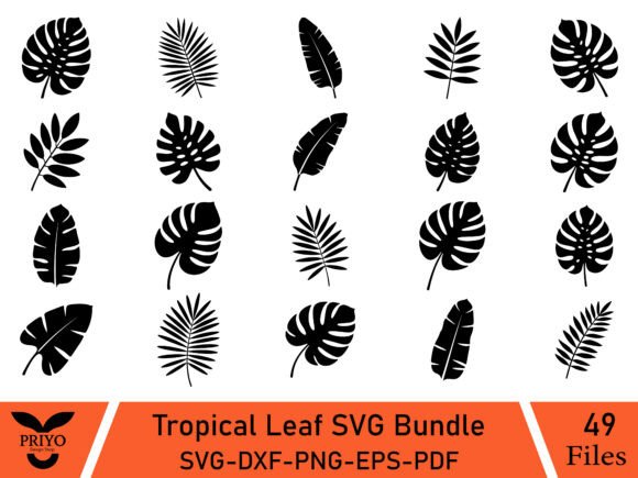 Tropical Leaf SVG Bundle